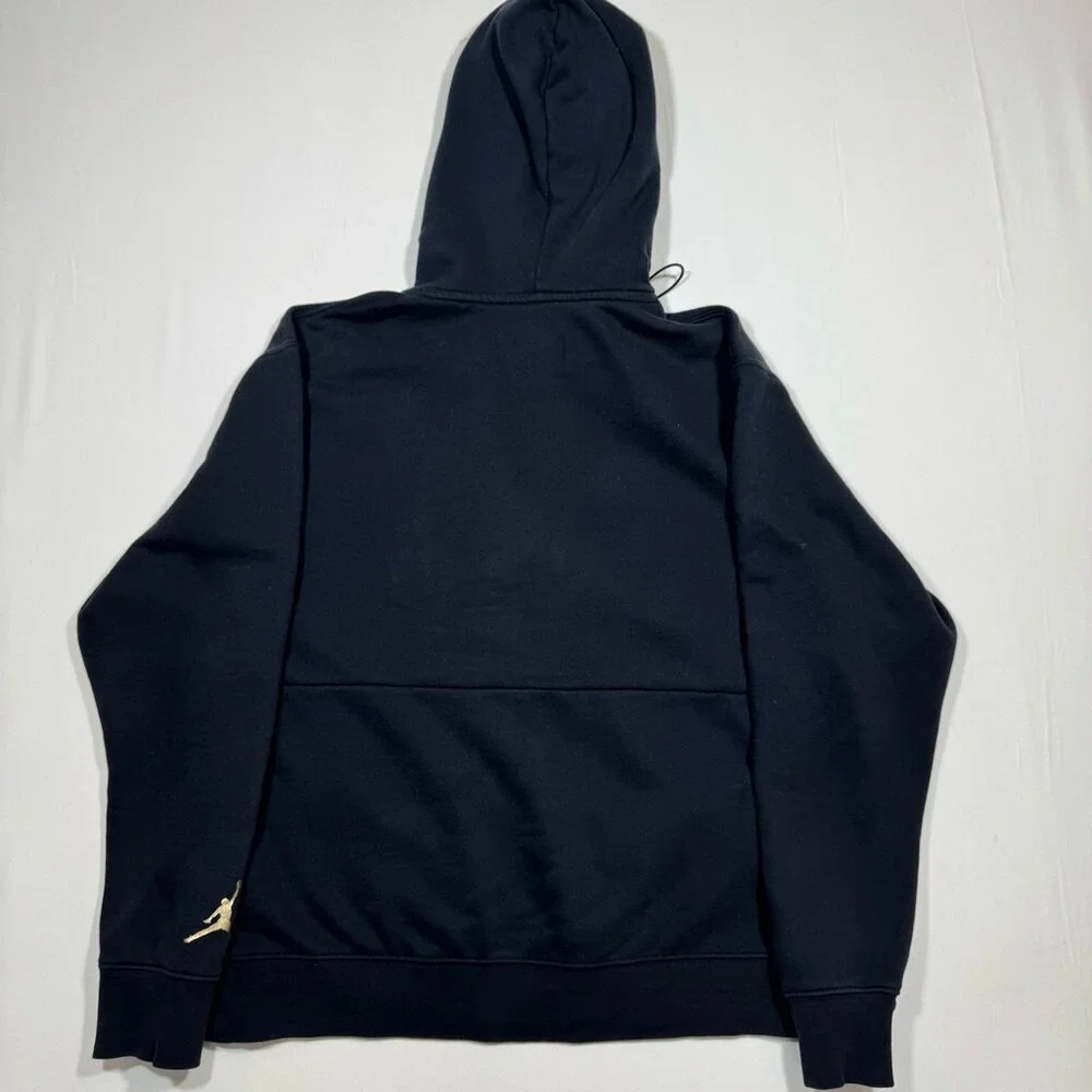 Nike Air Jordan “Ready for Takeoff” Hoodie Men’s M Black Fleece Lined Streetwear